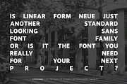 Linear Form Neue | A Sans Serif Font, a Sans Serif Font by Supersimbo © (Thumbnail 5 of 11)