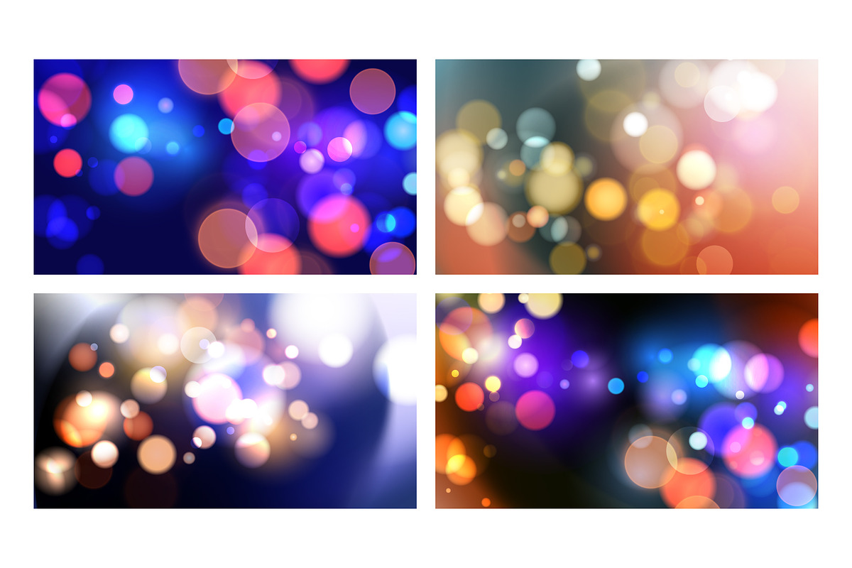 Bokeh Backgrounds Graphics Set, a Background Graphic by Finevector (Photo 9 of 11)