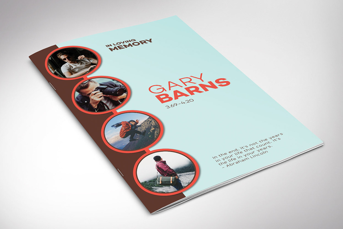 Circles Funeral Program Word 8 Pages, a Brochure Template by Godserv Designs (Photo 5 of 10)
