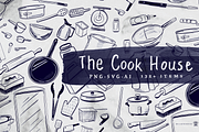 The Cook House Pack, a Food Illustration by Brilliant Mix Design (Thumbnail 1 of 3)