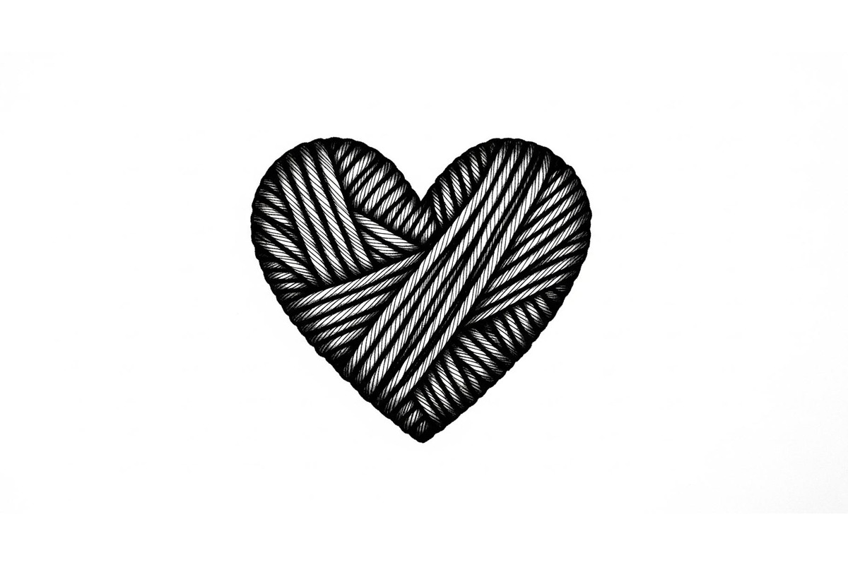 Knitted Heart Love Vector Bundle, an Illustration by Designs_River (Photo 17 of 53)