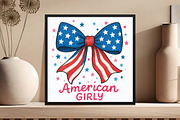 4th of July Hand Drawn Coquette Bow, an Illustration by DreamCafeArt (Thumbnail 5 of 7)
