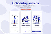15 Onboarding Screens for App, a Templates & Theme by Creative Graphics (Thumbnail 1 of 9)