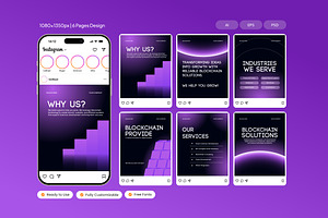 Blockchain Instagram Post, a Social Media Template by Izdihaar_Studio