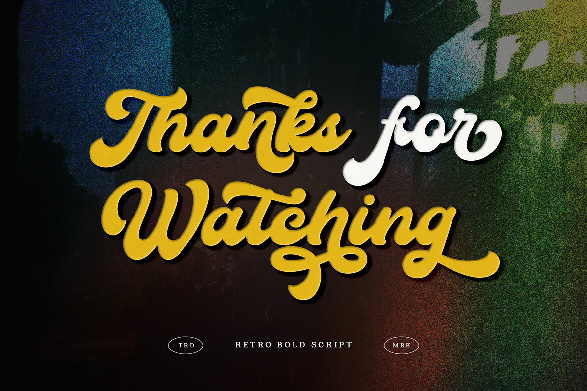 Youthead - Retro Bold Script, a Script Font by Namara Creative Studio (Photo 13 of 13)