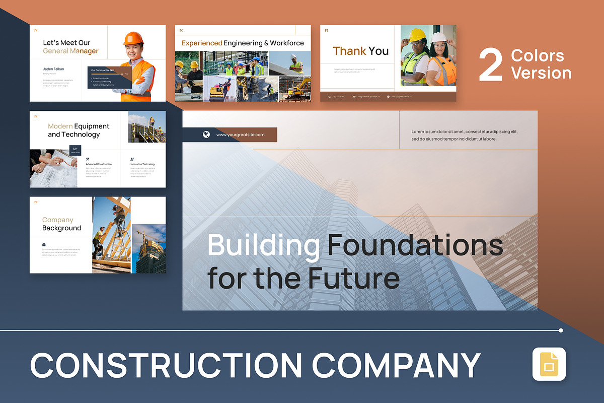 Construction Company Slides, a Presentation Template by Antstheme (Photo 1 of 4)