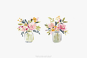 summer garden watercolor florals, a Decorative Illustration by Patishop Art (Thumbnail 3 of 10)