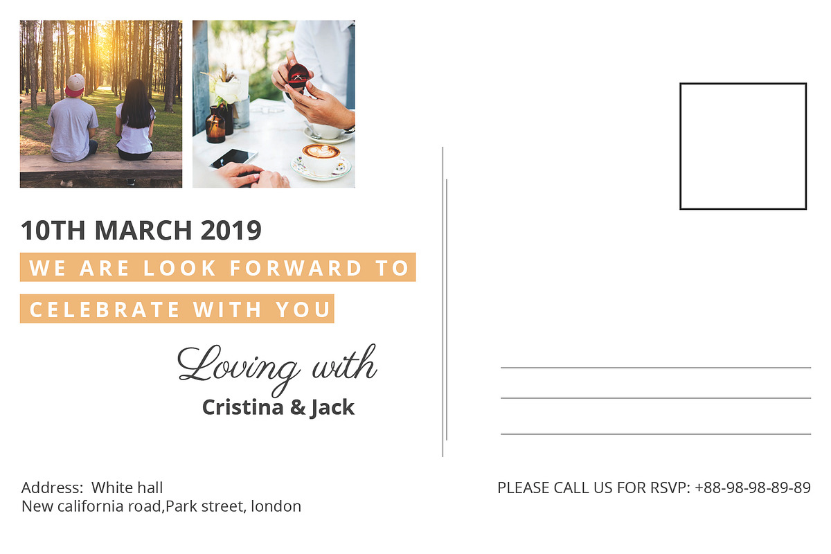 Save The Date Card, an Invitation Template by DGTouch (Photo 3 of 3)
