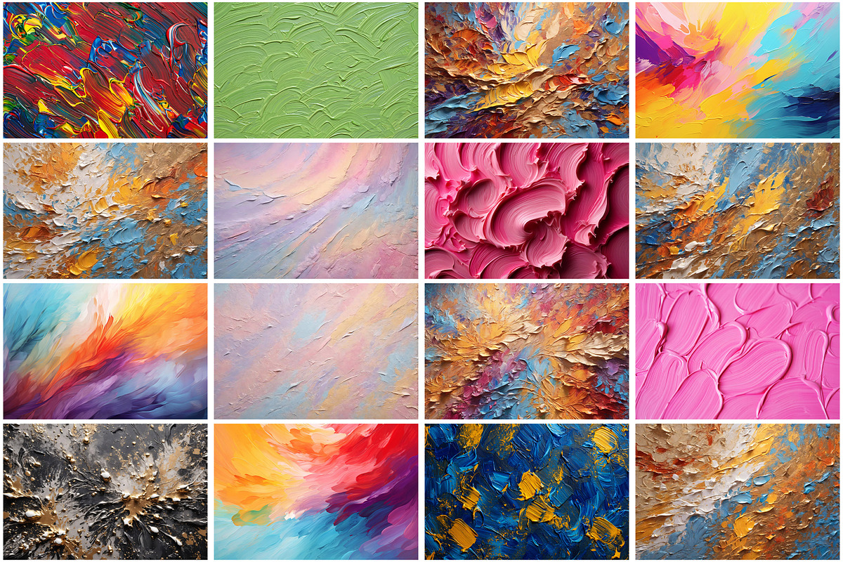 Oil Paint Texture Background, a Texture Graphic by Forhadx5 (Photo 5 of 7)
