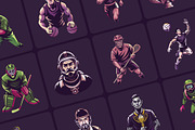 Sports vector Illustration Set, a Sport Illustration by Brickclay (Thumbnail 6 of 9)