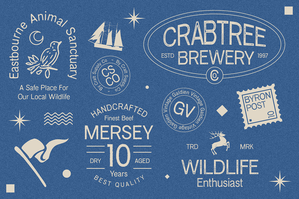 Galdien Vintage, a Sans Serif Font by Craft Supply Co. (Photo 6 of 8)
