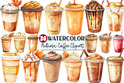 Autumn Coffee Cup Clipart, an Illustration by Rose Art (Thumbnail 1 of 4)