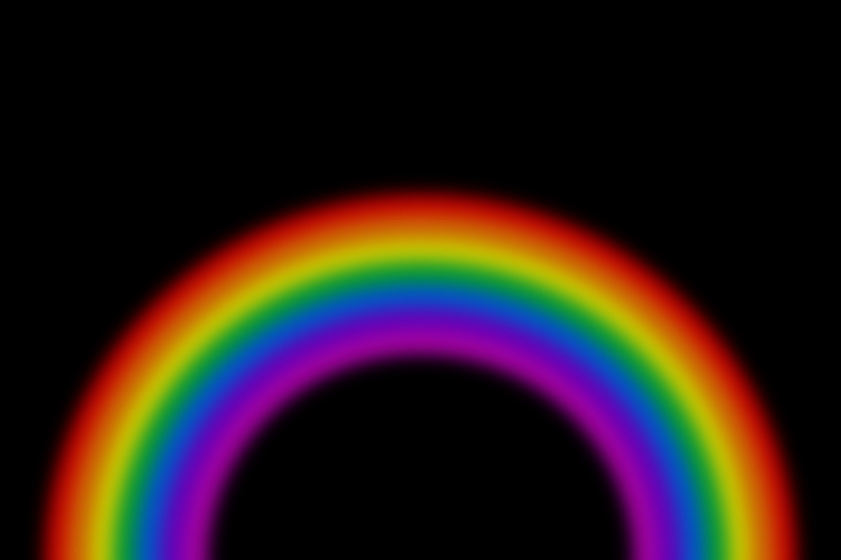 Rainbow out of focus, an Illustration by Dream Imagine Create