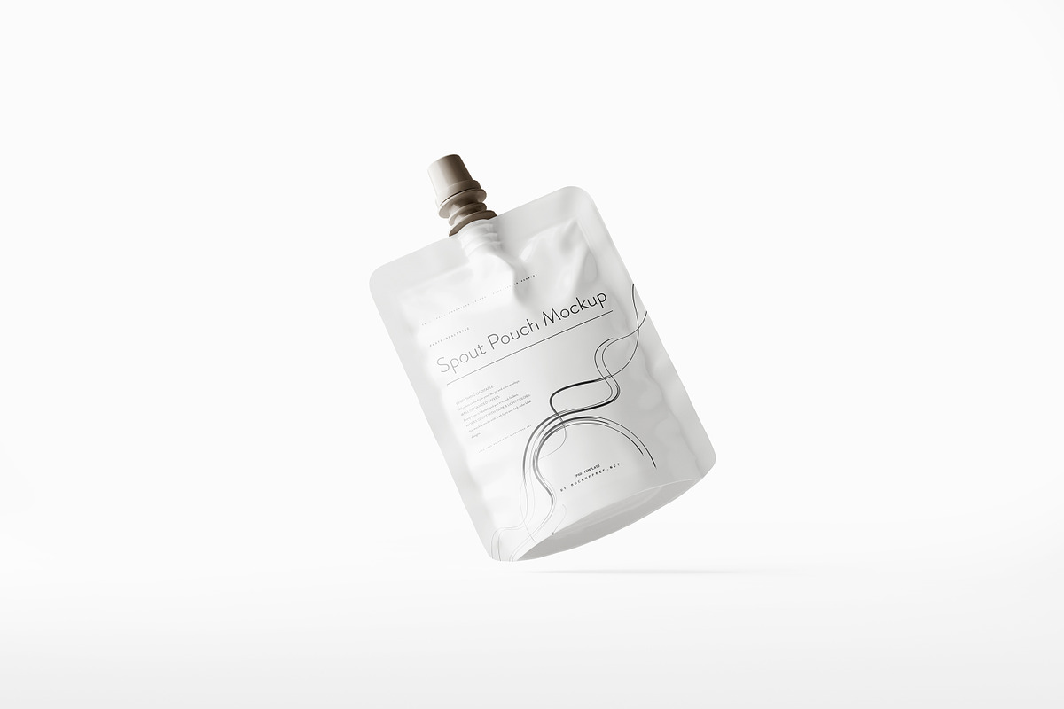 Spout Pouch Mockup, a Packaging Mockup by MockupFree.Net