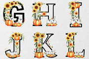 Floral Halloween Alphabet Letter, an Illustration by DreamCafeArt (Thumbnail 3 of 6)