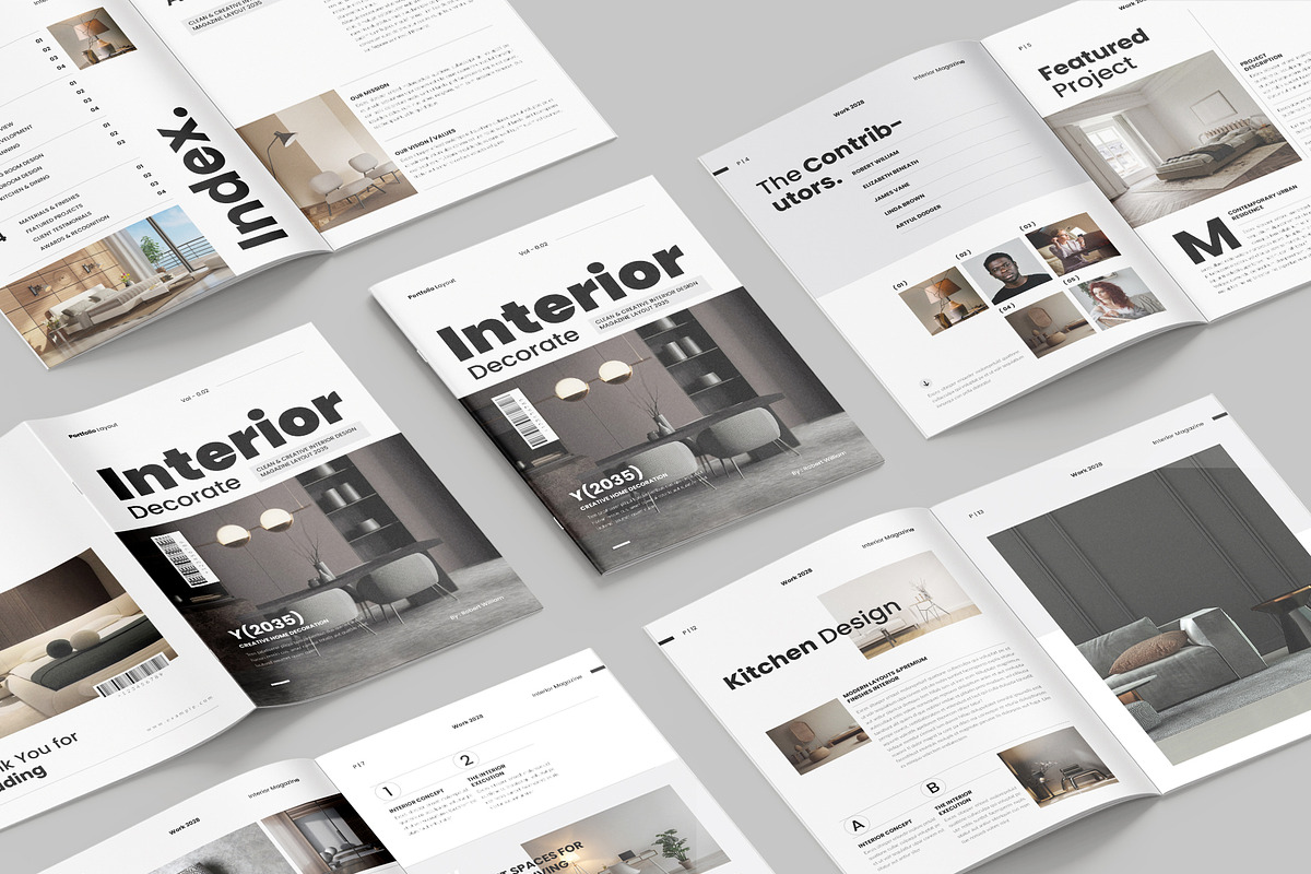Interior Design Magazine Template, a Magazine Template by Spark_Creative (Photo 2 of 12)