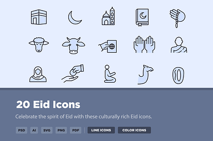 20 Eid Icons