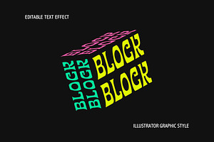 Retro Extruded Cube Text Effect, a Layer Style Add-On by studiogstock