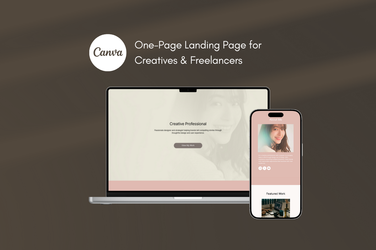 Minimalist Canva Portfolio Website, a Landing Page Template by batang (Photo 3 of 5)