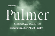 Pulmer - Sans Serif Font Family, a Sans Serif Font by Aditastudios (Thumbnail 1 of 9)