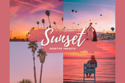 SUNSET Desktop Lightroom Presets, an Action Add-On by 123PRESETS.COM (Thumbnail 1 of 9)