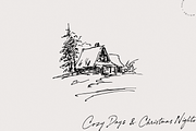 Christmas Sketch Nostalgia Pack, an Object Illustration by Nutalin Art (Thumbnail 8 of 12)