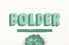 Bolder Layered Font