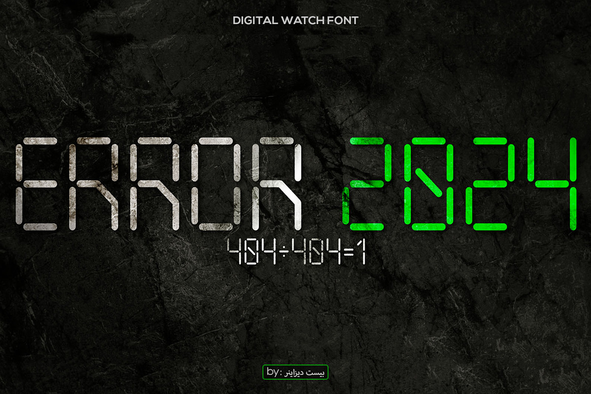 Digital Watch, a Font by Beast Designer (Photo 4 of 5)