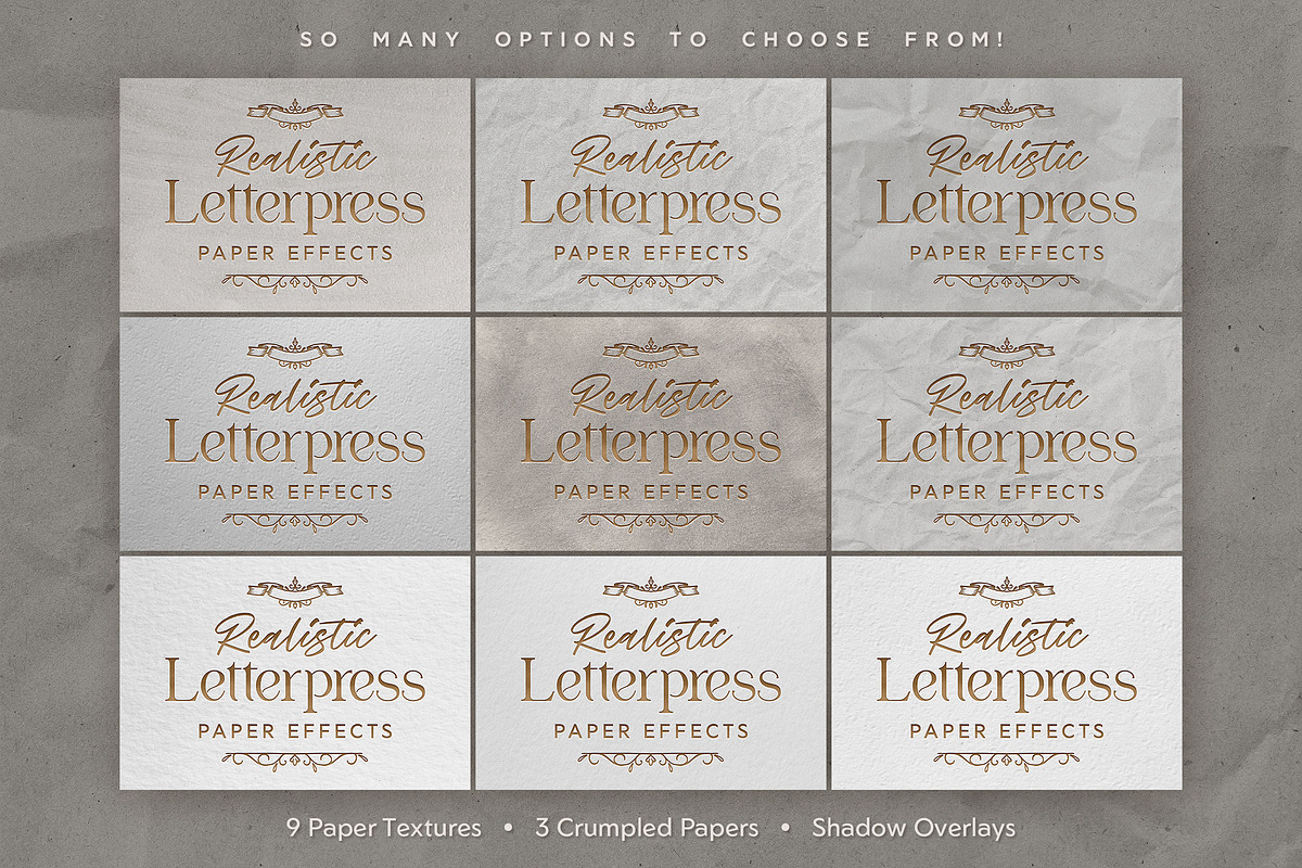 Realistic Letterpress Effect Mockup, a Packaging Mockup by Andrew Skoch ...