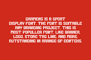 Garmens - Sport Font, a Sans Serif Font by QR Design Studio (Thumbnail 3 of 7)