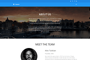 Material: Elegant Website Template, a Bootstrap Template by Devero (Thumbnail 2 of 9)