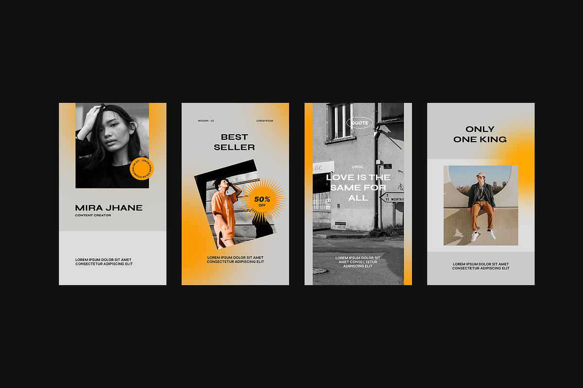 MDRN 02 Instagram Templates, a Social Media Template by Visula Co (Photo 3 of 6)