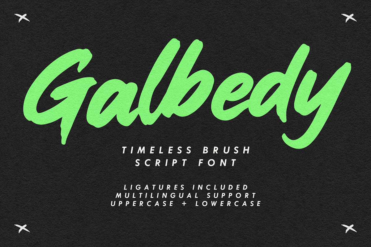 Galbedy Timeless Brush Script Font, a Handwritten Font by Maulana Creative (Photo 1 of 7)