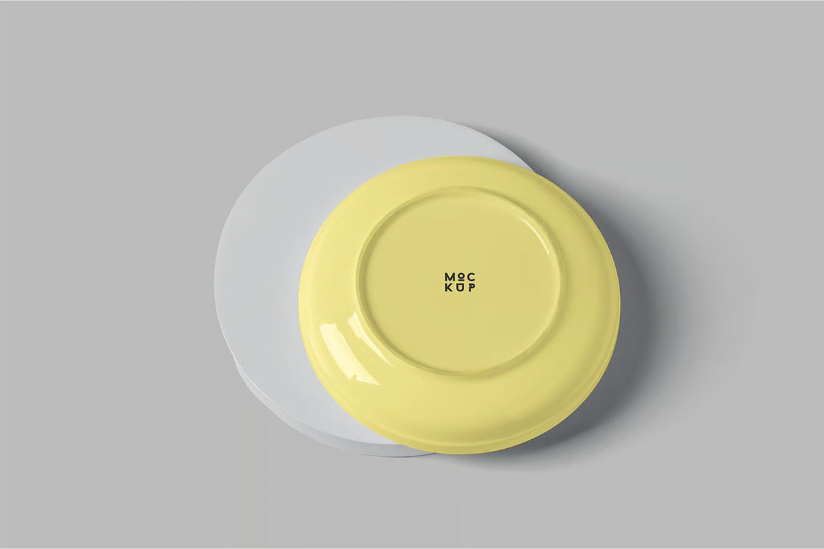 Round Ceramic Plate Mockup Templates, a Product Mockup by megostudi0 (Photo 4 of 7)