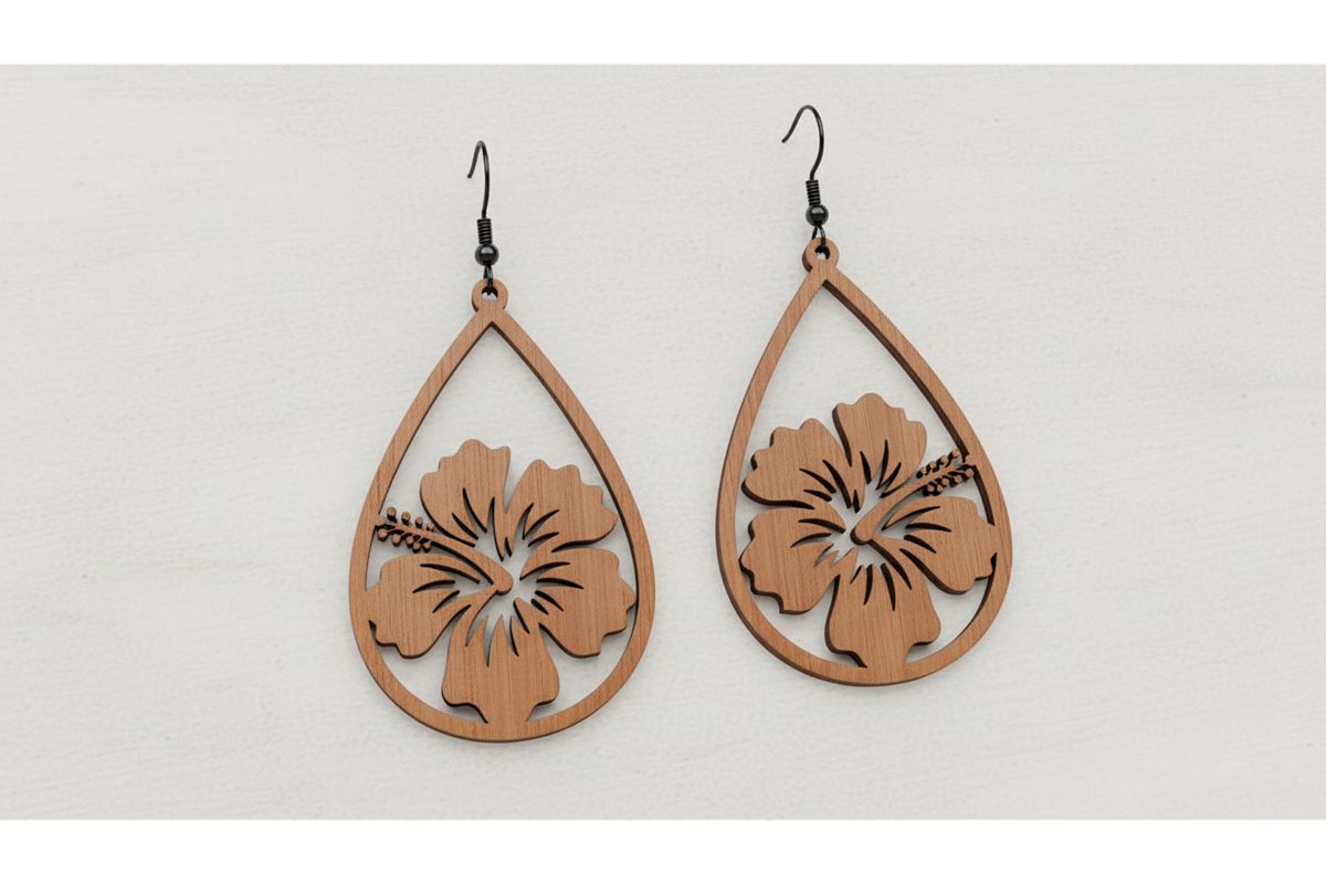 Floral Charm Earring Files, a Graphic by musafir_fashion (Photo 7 of 11)