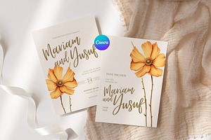 Rustic Wedding Invitation Card, an Invitation Template by kin9candra