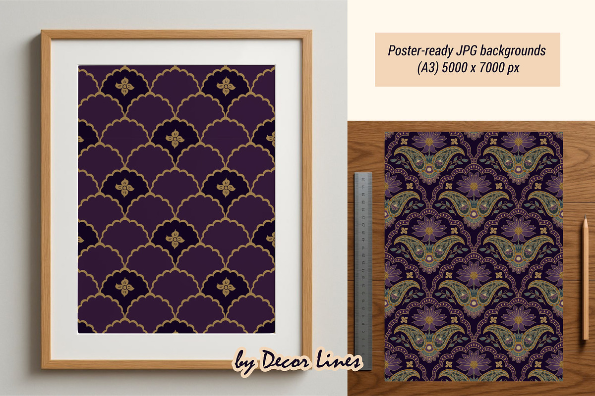 Midnight Saffron, a Decorative Illustration by Decor Lines (Photo 9 of 10)