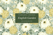 English Garden. Seamless patterns, a Pattern Graphic by Nadia Grapes (Thumbnail 1 of 7)