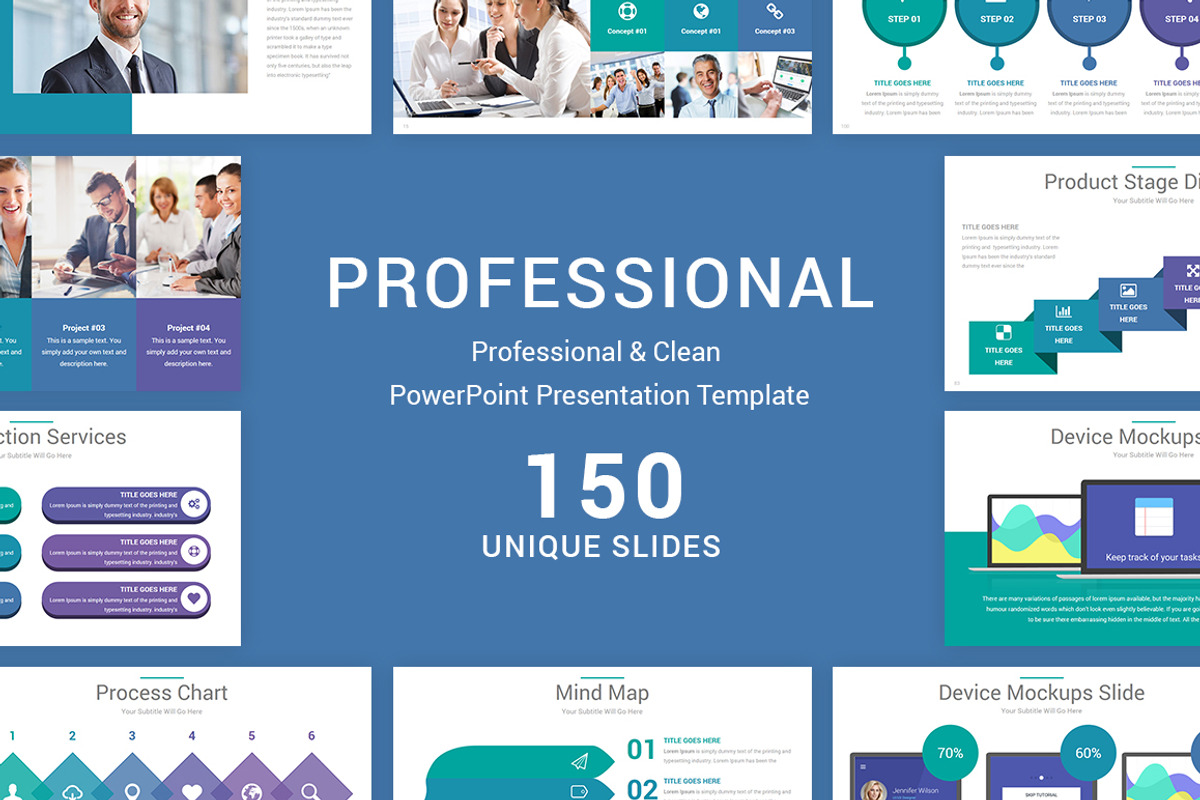 Professional PowerPoint Template, a Presentation Template by SlideArt (Photo 1 of 22)