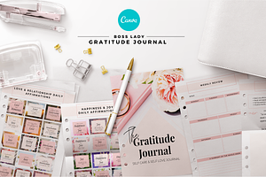 Gratitude Journal Planner Canva