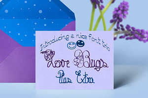 Love Bugs Font Trio