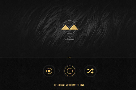 Nive - a one page PSD layout