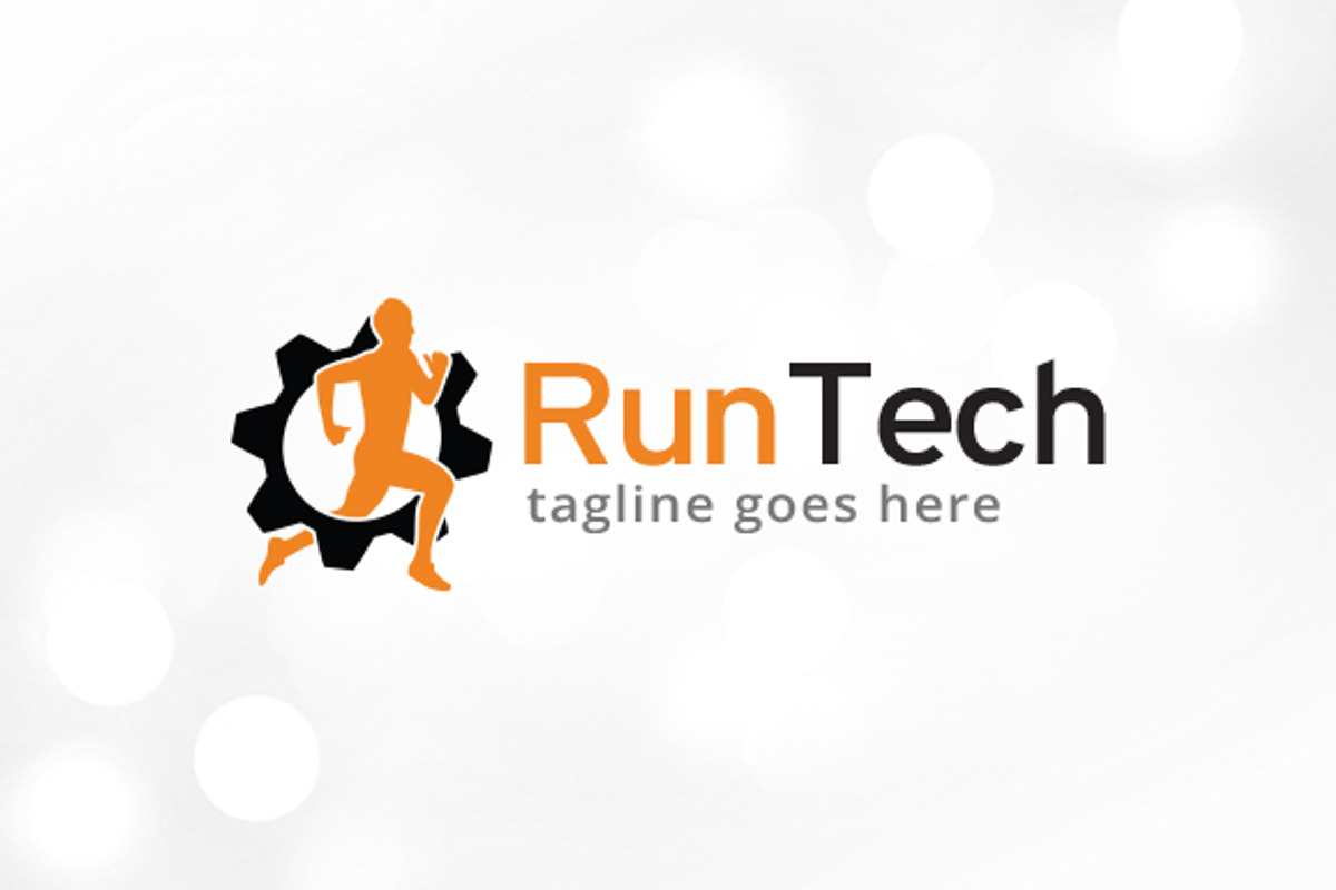Run Tech Logo Template Design, a Branding & Logo Template by gunaonedesign