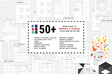 Ultimate Planner Bundle Pack Vol.99, a Stationery Template by MNT-Creator
