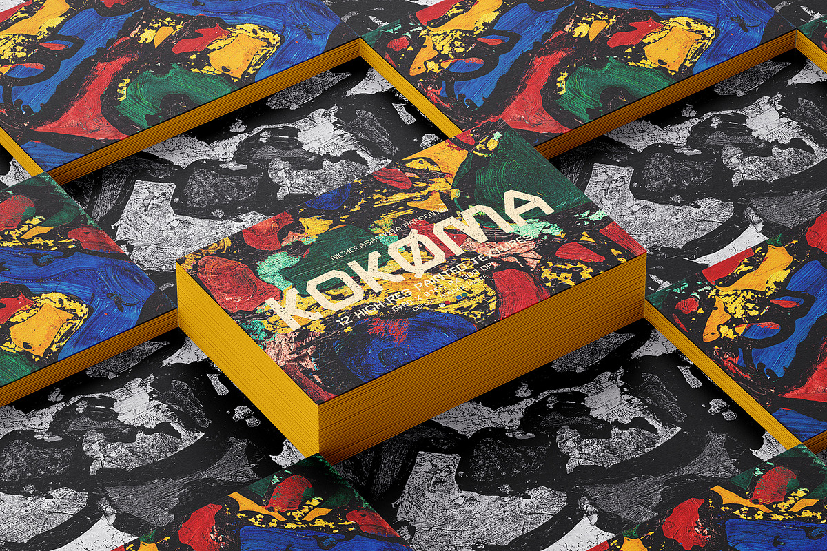 Kokoma: 12 High Res Painted Textures, a Pattern Graphic by nicholasasmita (Photo 4 of 10)