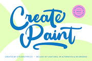 Create Paint Bold Calligraphy Font, a Script Font by stylishtype.co (Thumbnail 1 of 20)