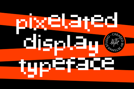 Pixelated Display Font