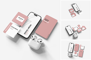 Social Media Mockup, a Product Mockup by MrLetters