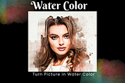 Watercolor Effect PSD Photo Template, an Action Add-On by DigitalsDesigns (Thumbnail 1 of 3)