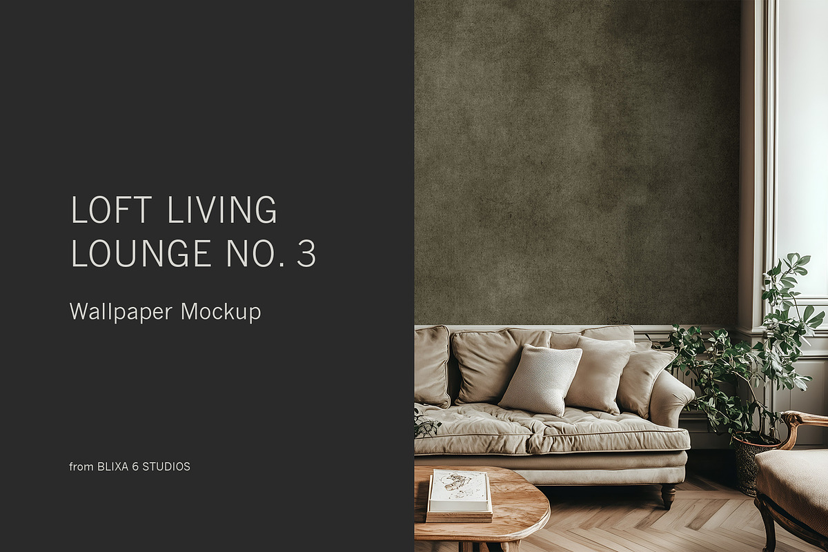 Urban Lounge Wallpaper Mockup #3, a Household Mockup by Blixa 6 Studios (Photo 1 of 7)